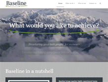 Tablet Screenshot of baselineprojects.com